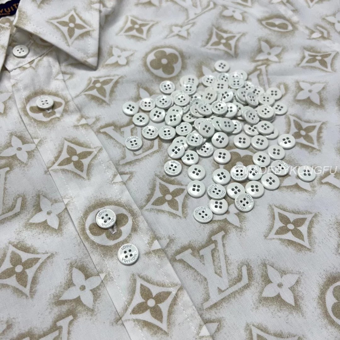【A+ Item ID 8209 Advanced Customization -2023Ss All Over Print Old Flower Shirt (Gold) - Image 18