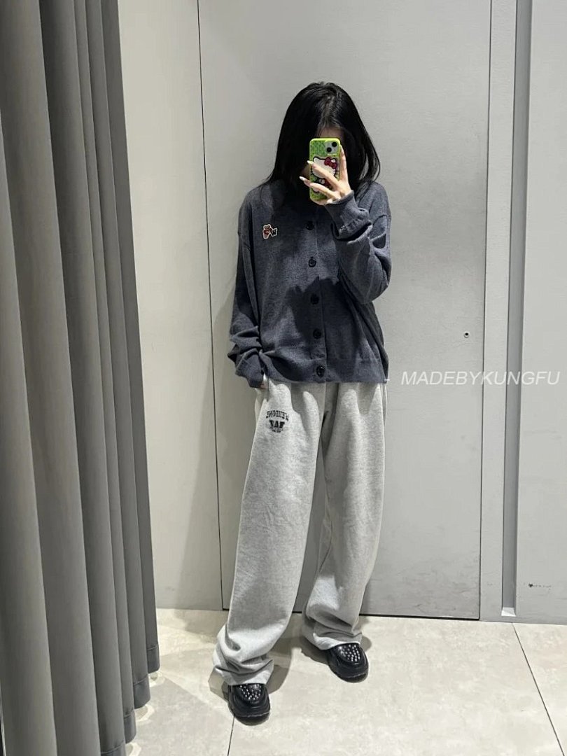 【A+ Item ID 8360 WE11DONE-“ Custom Dyed Gray Fabric ” Early Autumn College Element Loos - Image 27