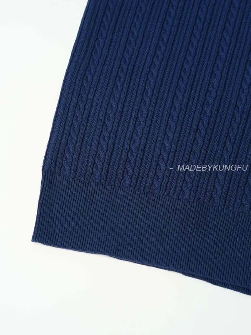 【A+ Item ID 9030 Ralph Fried Dough Twists Knitted Embroidered Pony Short Sleeve Pullover Polo Shirt - Image 25