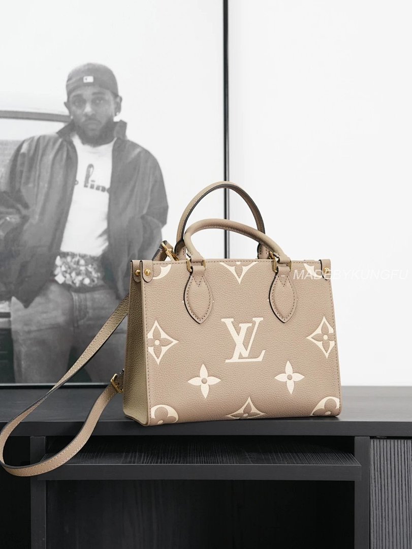 【A+ Item ID 8501 ONTHEGO-PM (Classic Old Flower Full Print Cow Leather Jungle Bag) - Image 8