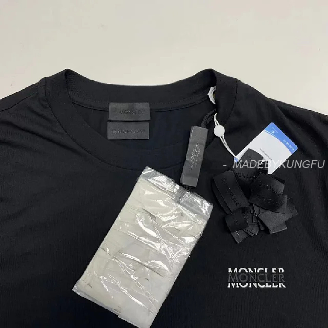 【A+ Item ID 9048 Mon Customized Logo Imported Hot Stamping Material Cotton Jensen Knitted Roun - Image 8
