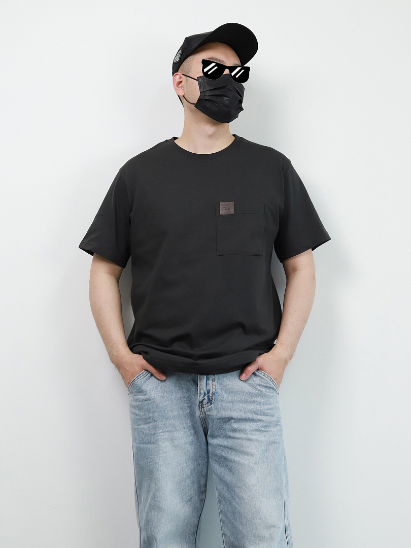 Other Or Leather Patch Pocket Washed Tee - Image 7