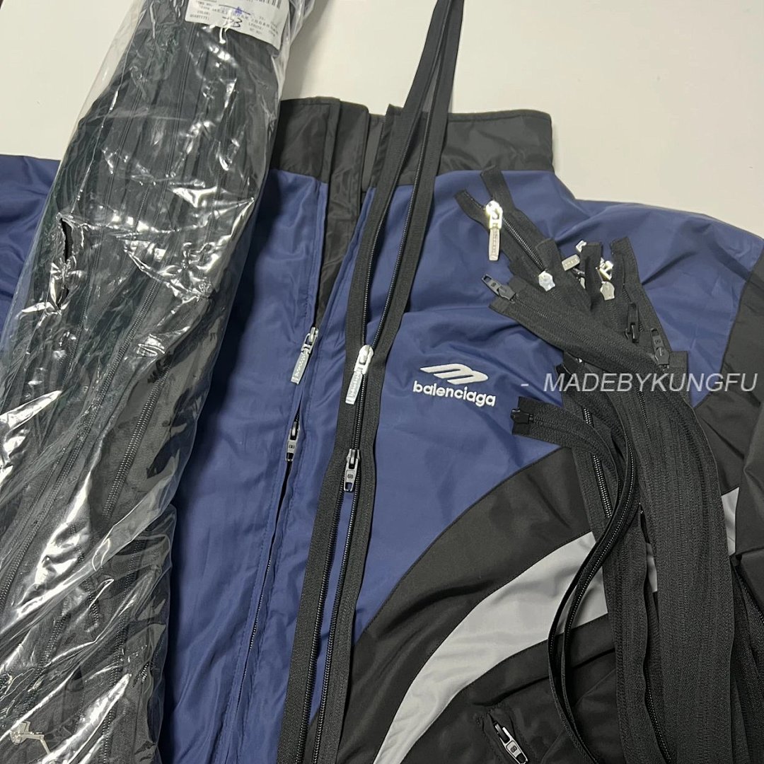 【A+ Item ID 8014 Balenc1@Ga- Paris-2024SS (Tri Color Spliced Windbreaker Coat OVisiz) - Image 34