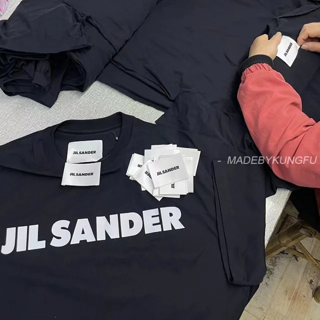 【A+ Item ID 9029 JIL SANDER Flat Bottom Round Neck Short Sleeve T-Shirt Loose Fit - Image 20