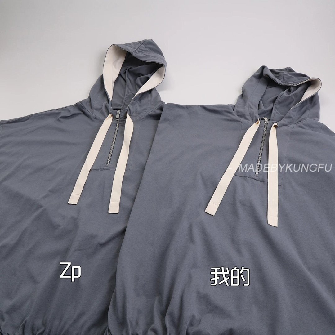 【A+ Item ID 8028 Jil-S@Nder- Gilsanda -2024Ss- Half-Zip Web Hoodie -Oversize Version - Image 40