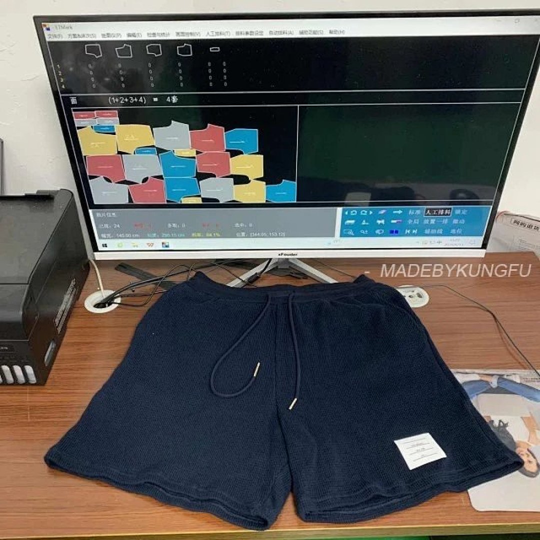 【A+ Item ID 8244 THOM-BR0WNE (_Waffle_ TB Shorts Cotton Texture Casual Navy) - Image 39