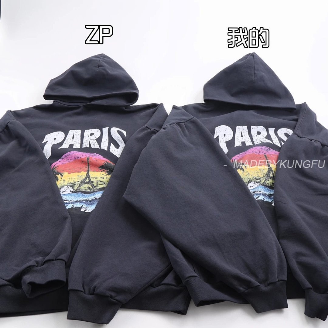 【A+ Item ID 8144 Balenc1Aga- Paris -2023Ss- Hawaii Only (Palm Tree Printed Hoodi) - Image 16