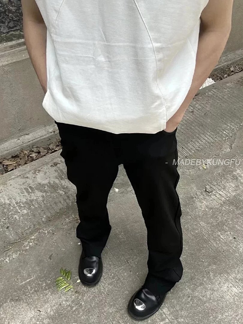 【A+ Item ID 8354 Maison-Margiela-2023Ss- Margiela Drawstring Trousers -100% Wool Fabric - Image 9