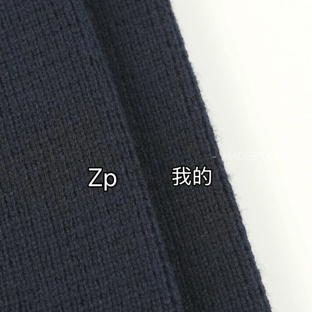 【A+ Item ID 8005 Striped Long Sleeves Single Breasted V Collared Sweater Blue (Same St) - Image 23