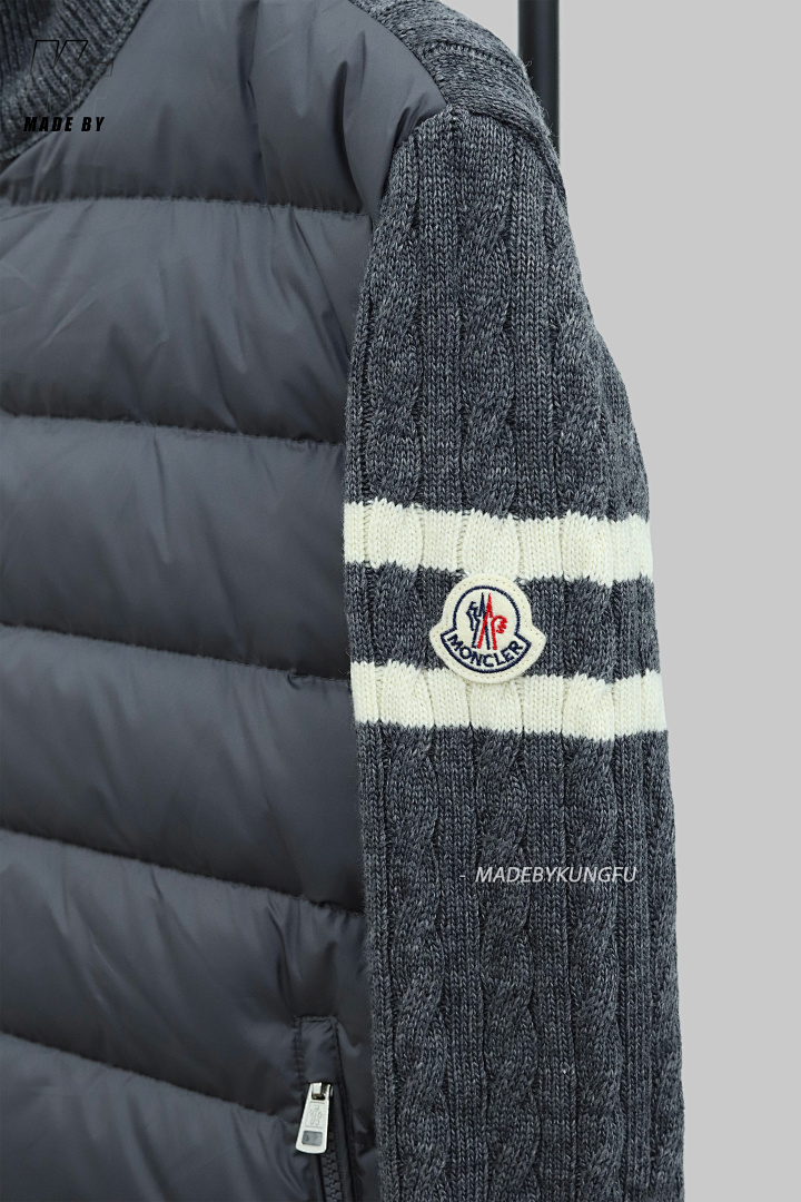 Other Mon Padded Corduroy Wool Cardigan (Grey) - Image 16