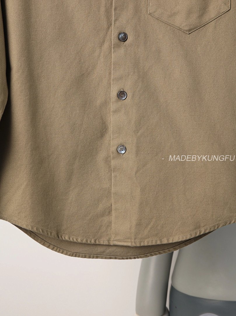 【A+ Item ID 8212 AmiParis-2023Ss Classic (Workwear Pocket Shirt Heavyweight Fabric) - Image 14