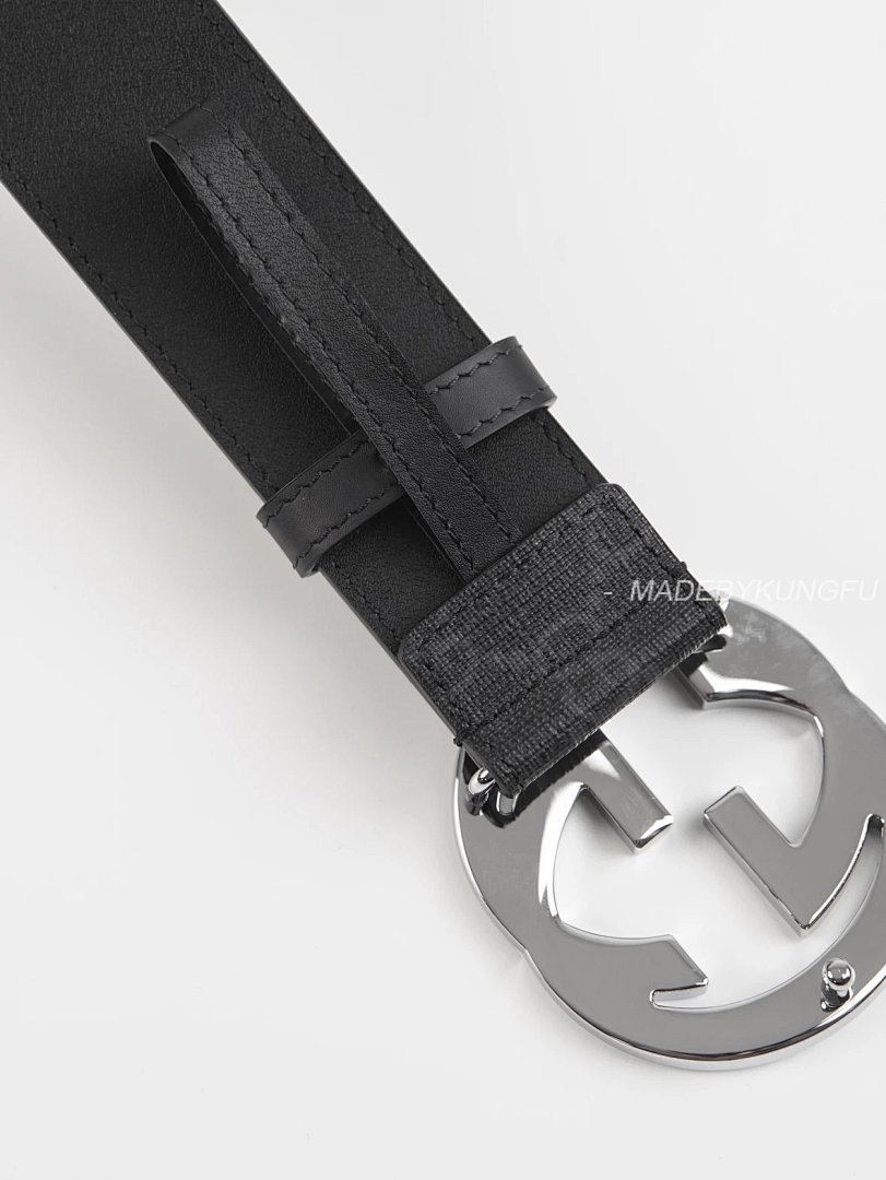 【A+ Item ID 8397 GUCC1 Pair G“ High-End Hardware ” Canvas Leather Belt With Buckle (Me) - Image 13