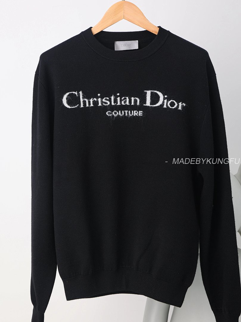 【A+ Item ID 8257 D10R-D Home -2024Ss- Letter Logo- Mohair Knitted Sweater (Air Laminat) - Image 15