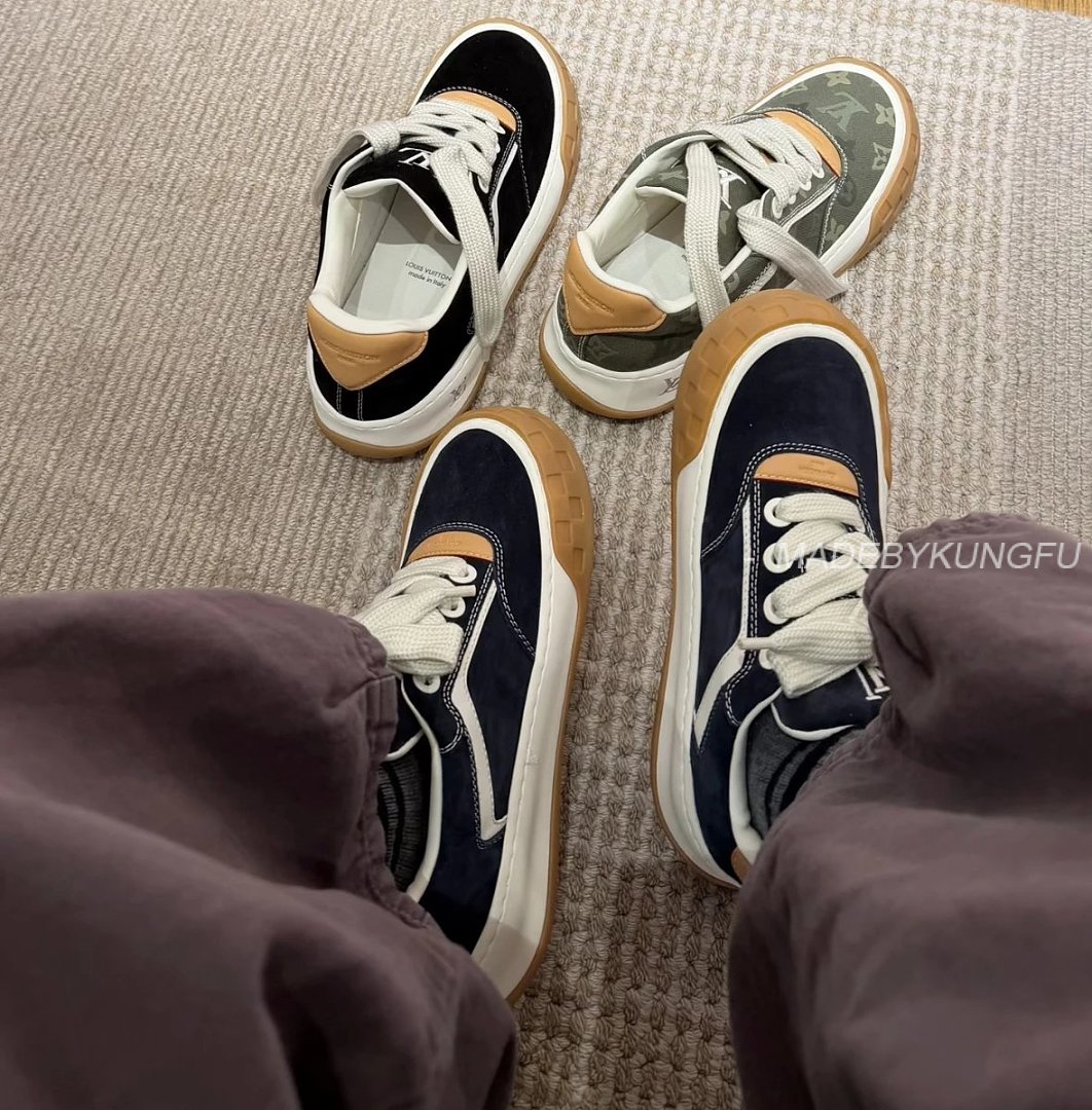 【A+ Item ID 9036 1V High End Custom Tilted Suede Calf Leather Round Toe Lace Up Biscuit Shoes Low T