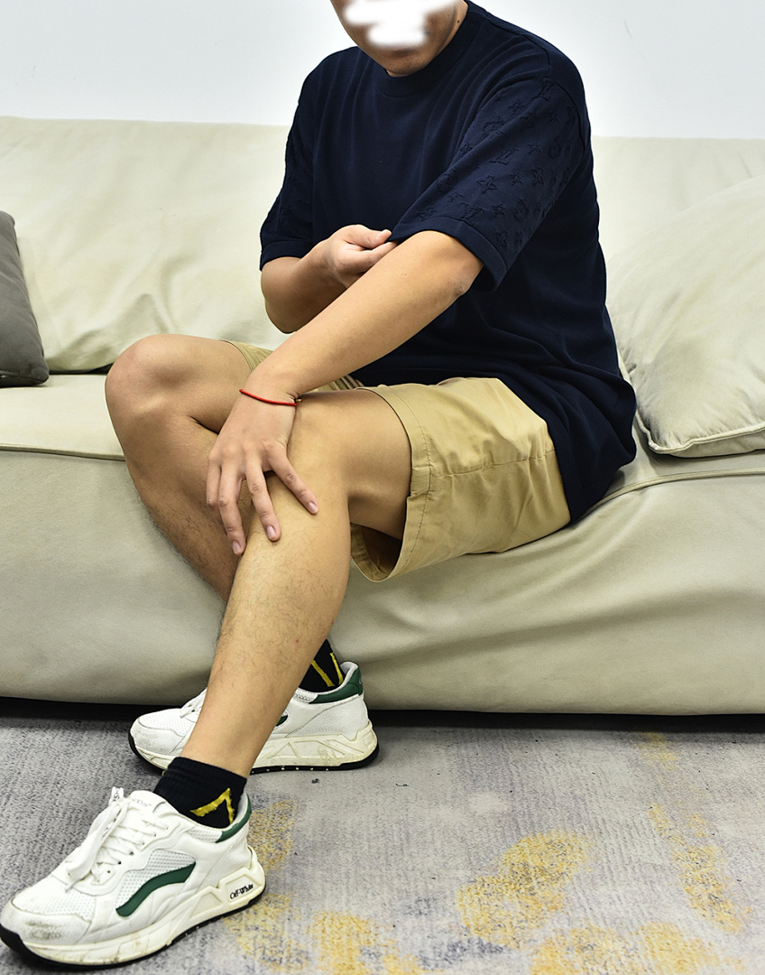 Other 1V Knit Sleeve Jacquard Tee - Image 35