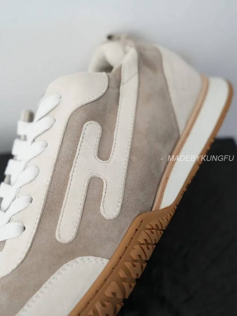 【A+ Item ID 9067 Hermes Sheepskin Vegetable Tanning Round Head Strap German Training Shoes Low Top - Image 30