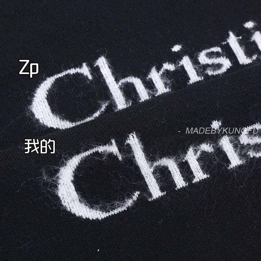 【A+ Item ID 8257 D10R-D Home -2024Ss- Letter Logo- Mohair Knitted Sweater (Air Laminat) - Image 22