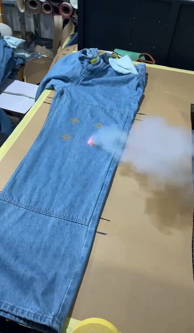 Louis Vuitton 1V Laser Rubbed Jeans - Image 12
