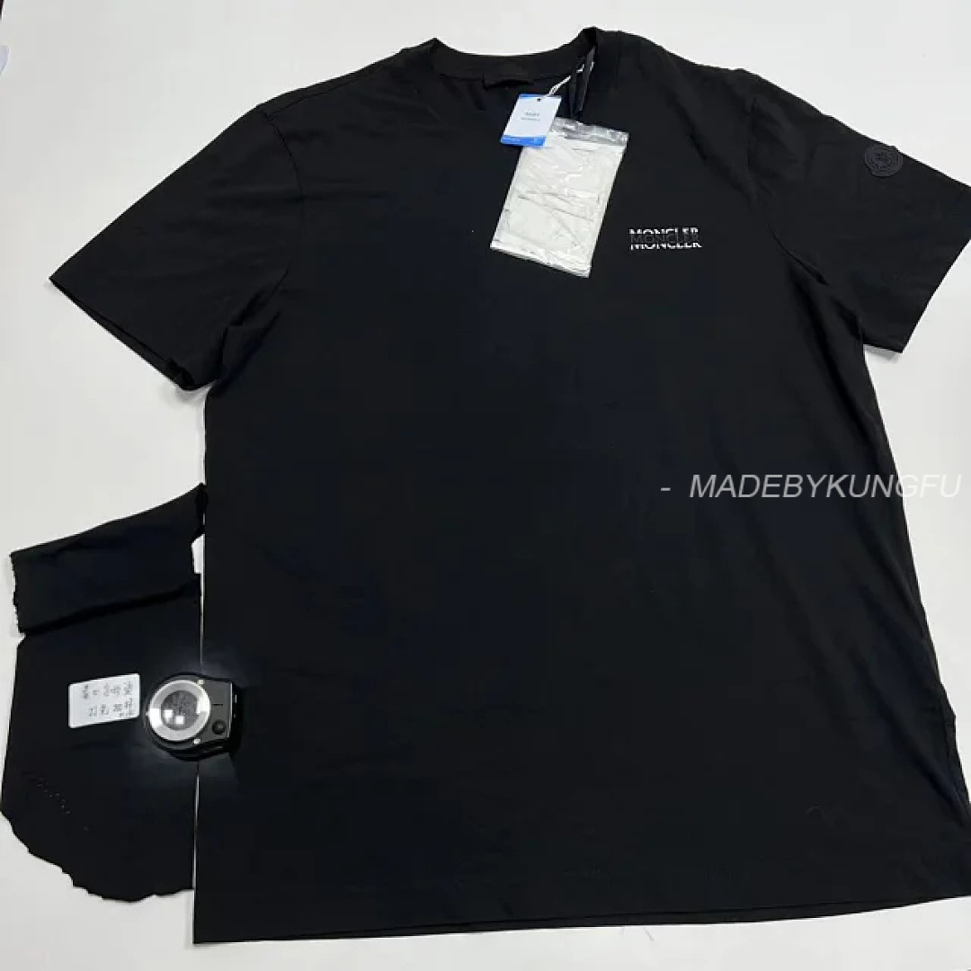 【A+ Item ID 9048 Mon Customized Logo Imported Hot Stamping Material Cotton Jensen Knitted Roun - Image 24