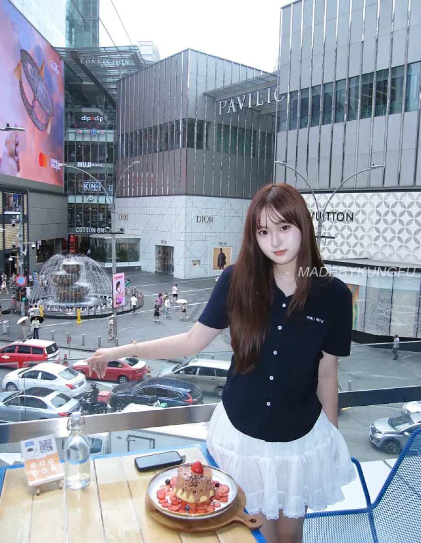 【A+ Item ID 9059 Miu Cotton Beaded Embroidered Logo Button Closure Straight Tube Short Sleeved Shir - Image 7