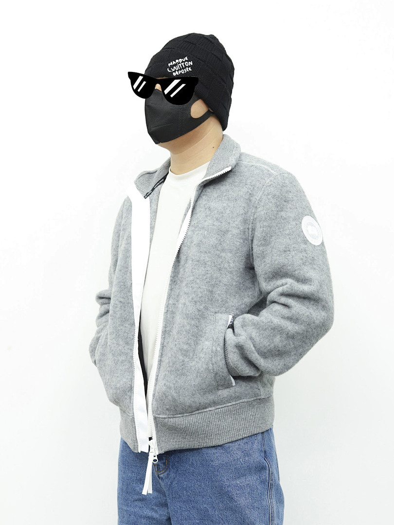 Christian Louboutin CG Stand Collar Fleece Wool Jacket - Image 8