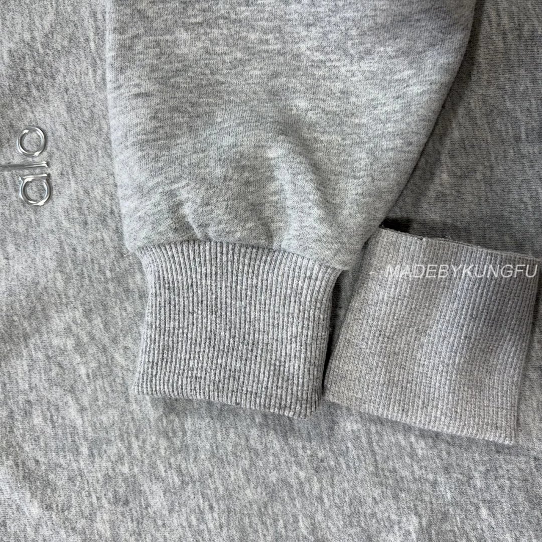 【A+ Item ID 8067 Alo-Logo Logo Crew Neck Loose Long Sleeve Sweatshirt (Black White) - Image 39