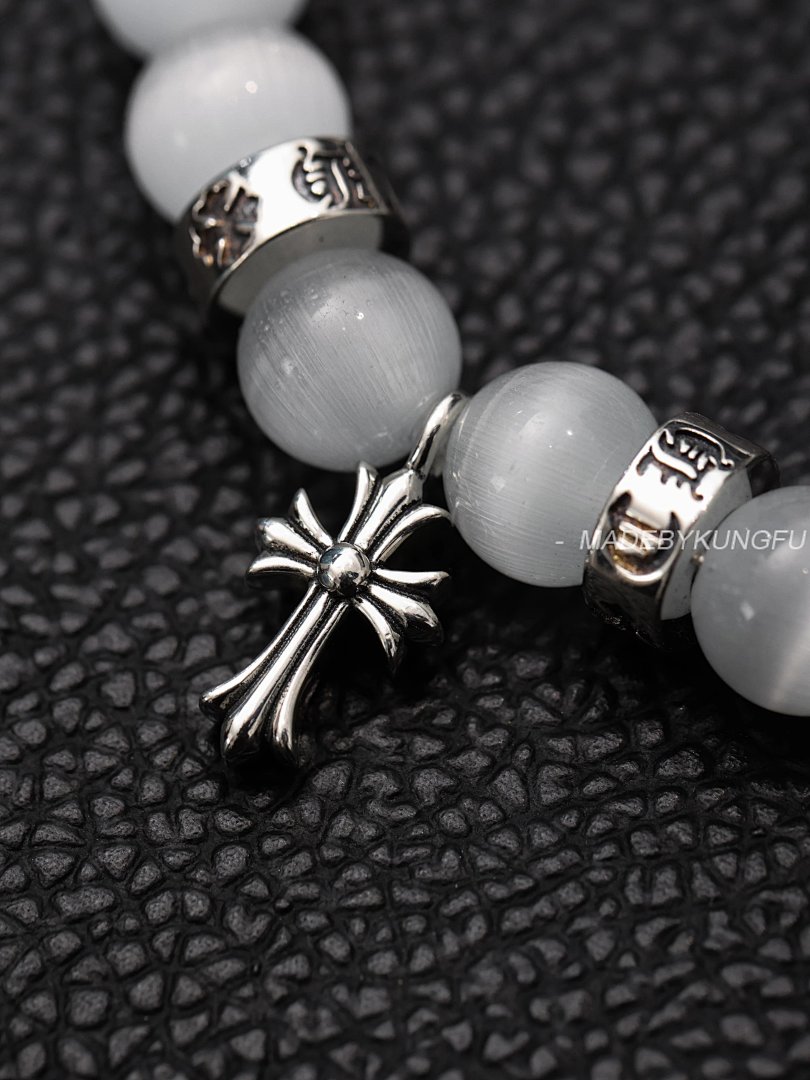 【A+ Item ID 8374 Chrome-Hearts- Crow Heart (Classic Opal Bracelet Sterling Silver) - Image 16
