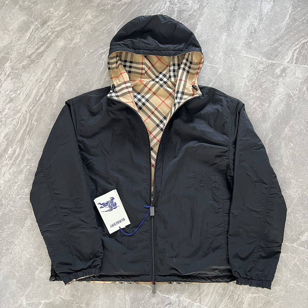 Other BBR Reversible Plaid War Horse Trench Coat - Image 28