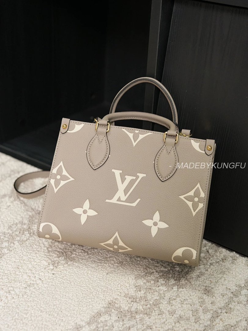 【A+ Item ID 8501 ONTHEGO-PM (Classic Old Flower Full Print Cow Leather Jungle Bag) - Image 6