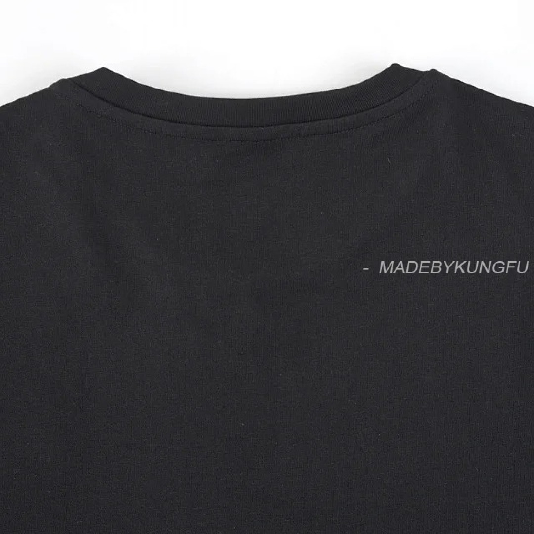 【A+ Item ID 9039 Mon Basic Black And White Gray Short Sleeved Custom Logo Solid Color Round Neck Sh - Image 21