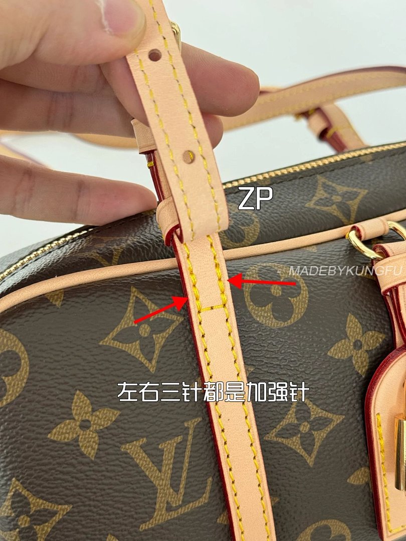 【A+ Item ID 8481 HANG-ON- Retro Classic -Monogram Coated Canvas (Bowling Bag Handbag) - Image 2