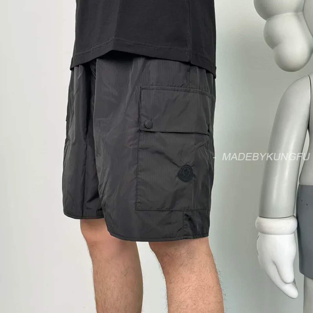 【A+ Item ID 9049 Cargo Shorts 50D Nylon Mesh 20D Fine Spun Main Fabric Solid Color Pocket Five Pack - Image 6