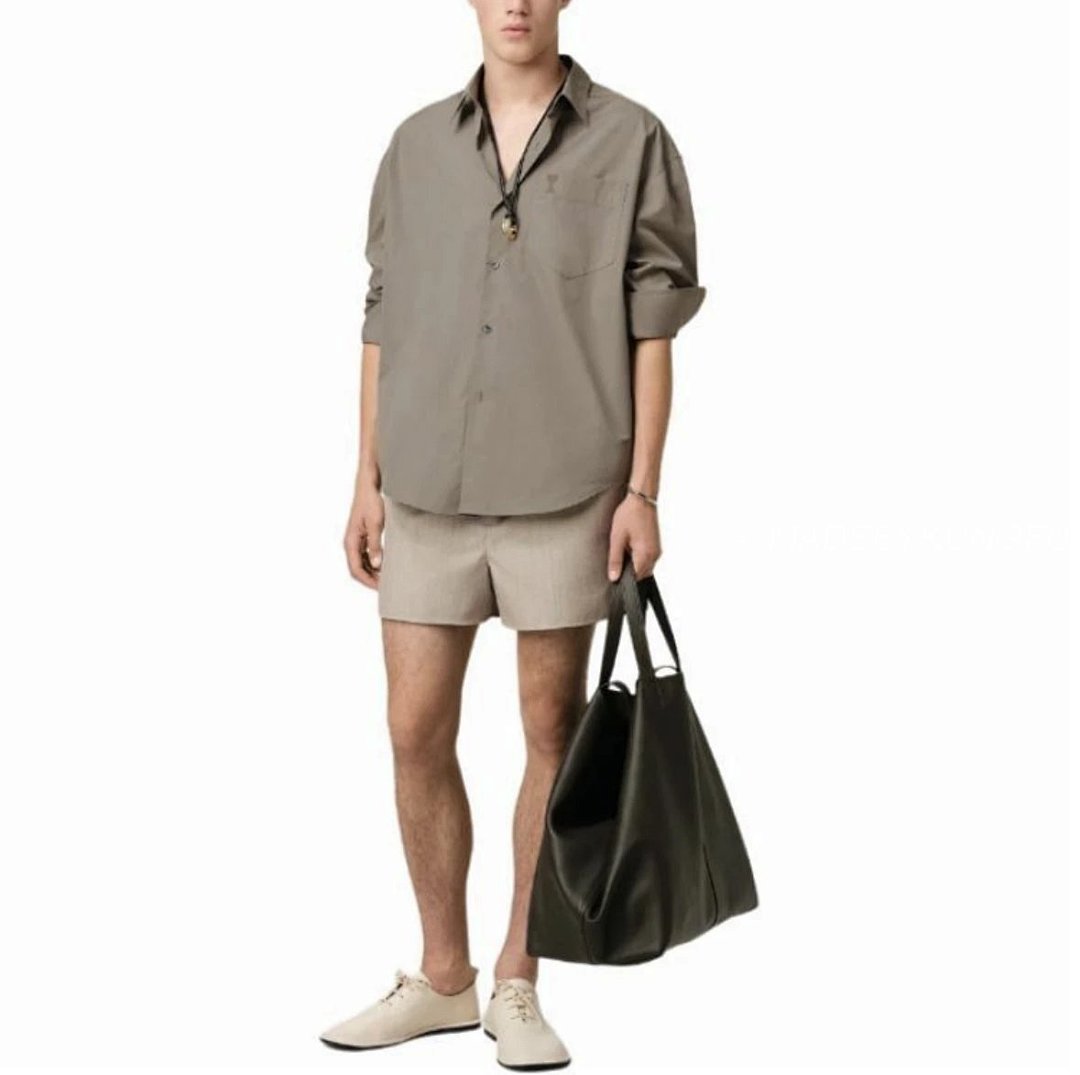 【A+ Item ID 8211 Ami-“40 Tencel Imitation Plain Weave ” Solid Color Loose Long Sleeve S - Image 28