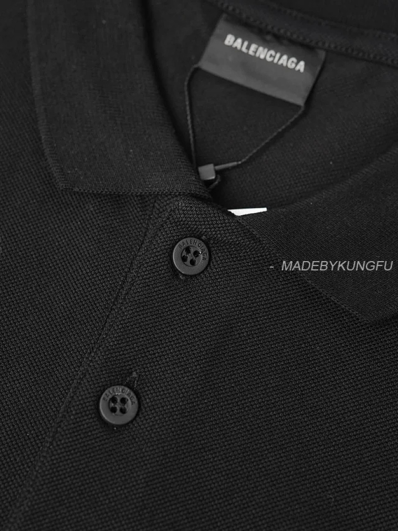 【A+ Item ID 9071 BLCG Cotton Beaded Embroidered Polo Short Sleeve Shirt Oversize Style Unisex - Image 14
