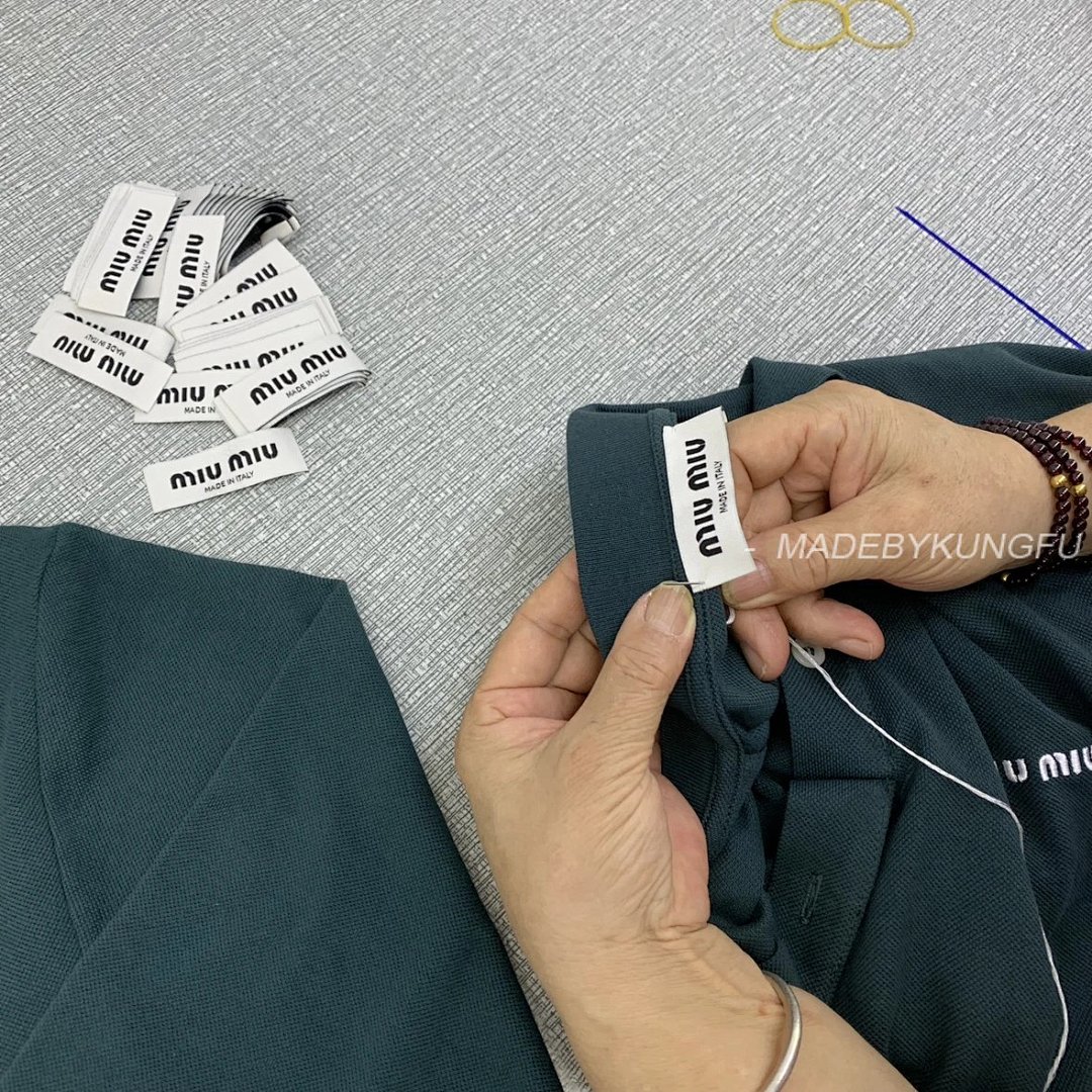 【A+ Item ID 8185 M1UM1U Miu Summer Series -50 Long-Staple Cotton Pique POLO (Green) - Image 37