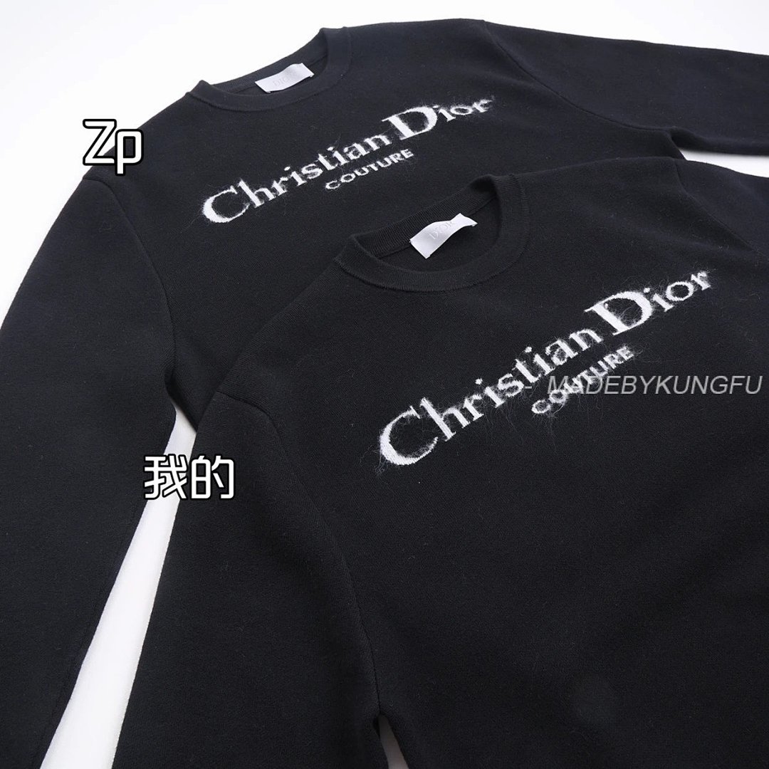【A+ Item ID 8257 D10R-D Home -2024Ss- Letter Logo- Mohair Knitted Sweater (Air Laminat) - Image 25