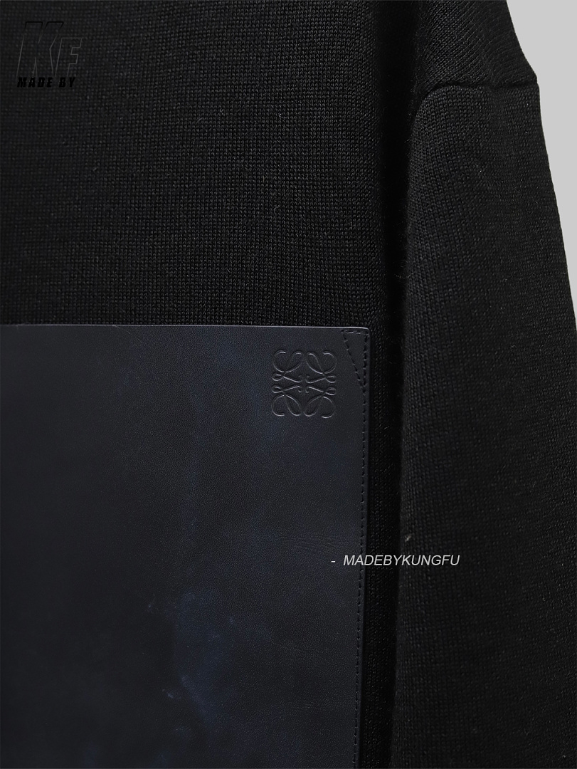 Other Loe 100% Wool Leather Zipper Hoodie - Image 24