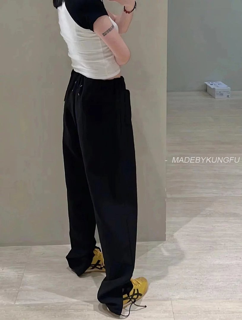 【A+ Item ID 8354 Maison-Margiela-2023Ss- Margiela Drawstring Trousers -100% Wool Fabric - Image 8