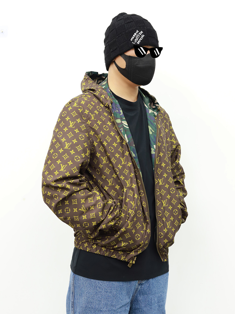 Christian Louboutin 1V Camouflage Reversible Windbreaker - Image 8