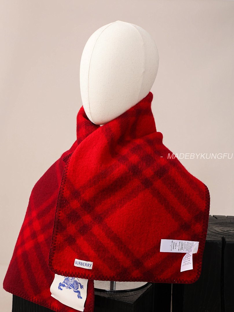 【A+ Item ID 8526 Burberr＊-BBR-2024FW New Style (Twill Wool Scarf -100% Australian) - Image 15