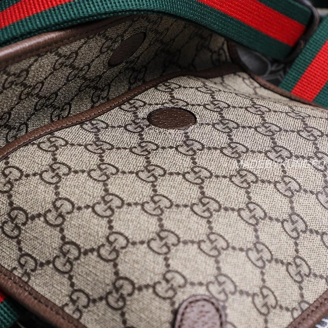 【A+ Item ID 8478 Guc GC Double G Old Flower Embossed Bag Leather Flip Cover Jacquar - Image 17