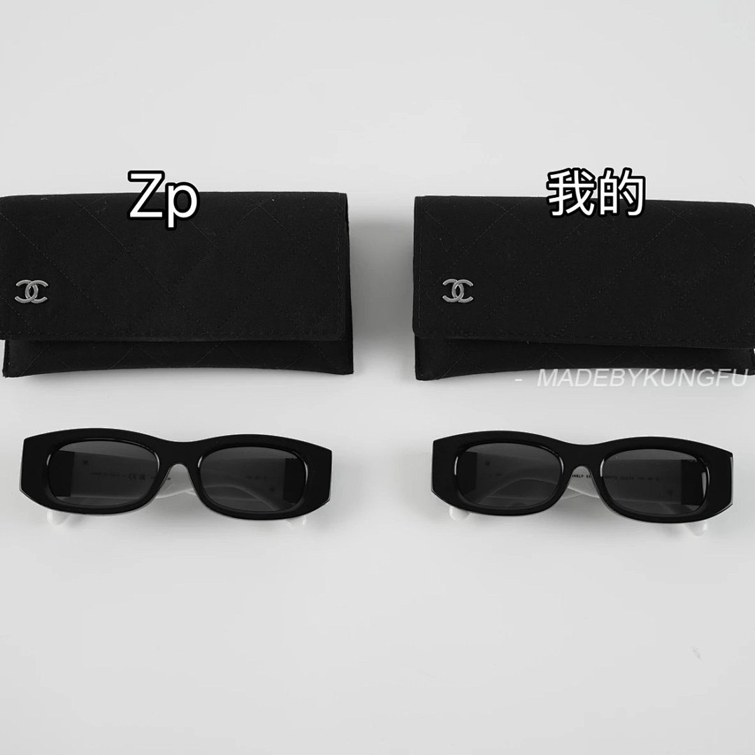 【A+ Item ID 8415 Xiaoxiang 5525 Glasses _Adjustable Degree_ Leg Logo Irregular Sunglass - Image 25