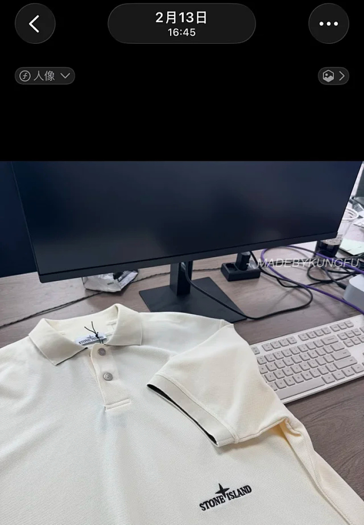 【A+ Item ID 9065 SI Customized Vermilion Cloth FLOOFIT Old Money Style LOGO Button Short Sleeve Pol - Image 14