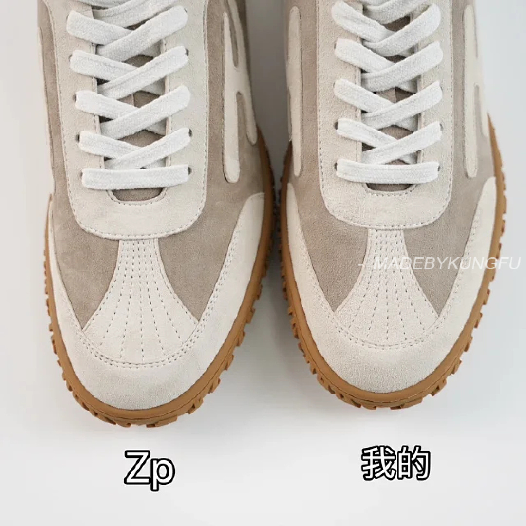【A+ Item ID 9067 Hermes Sheepskin Vegetable Tanning Round Head Strap German Training Shoes Low Top - Image 40