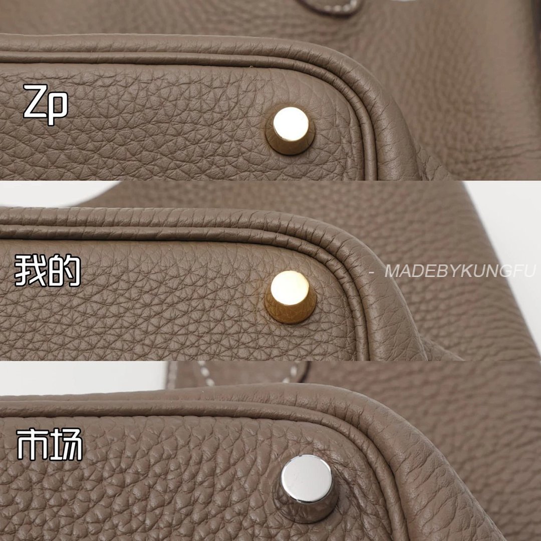 【A+ Item ID 8487 HERME3-Majia-Picoting-Lock-18- Gold Buckle (Calf Leather Vegetable) - Image 29