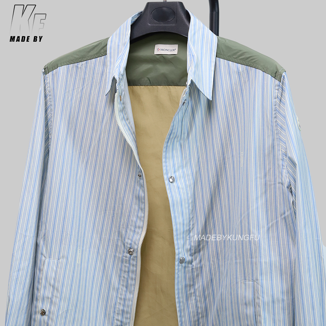 Christian Louboutin MON Striped Patchwork Shirt - Image 17