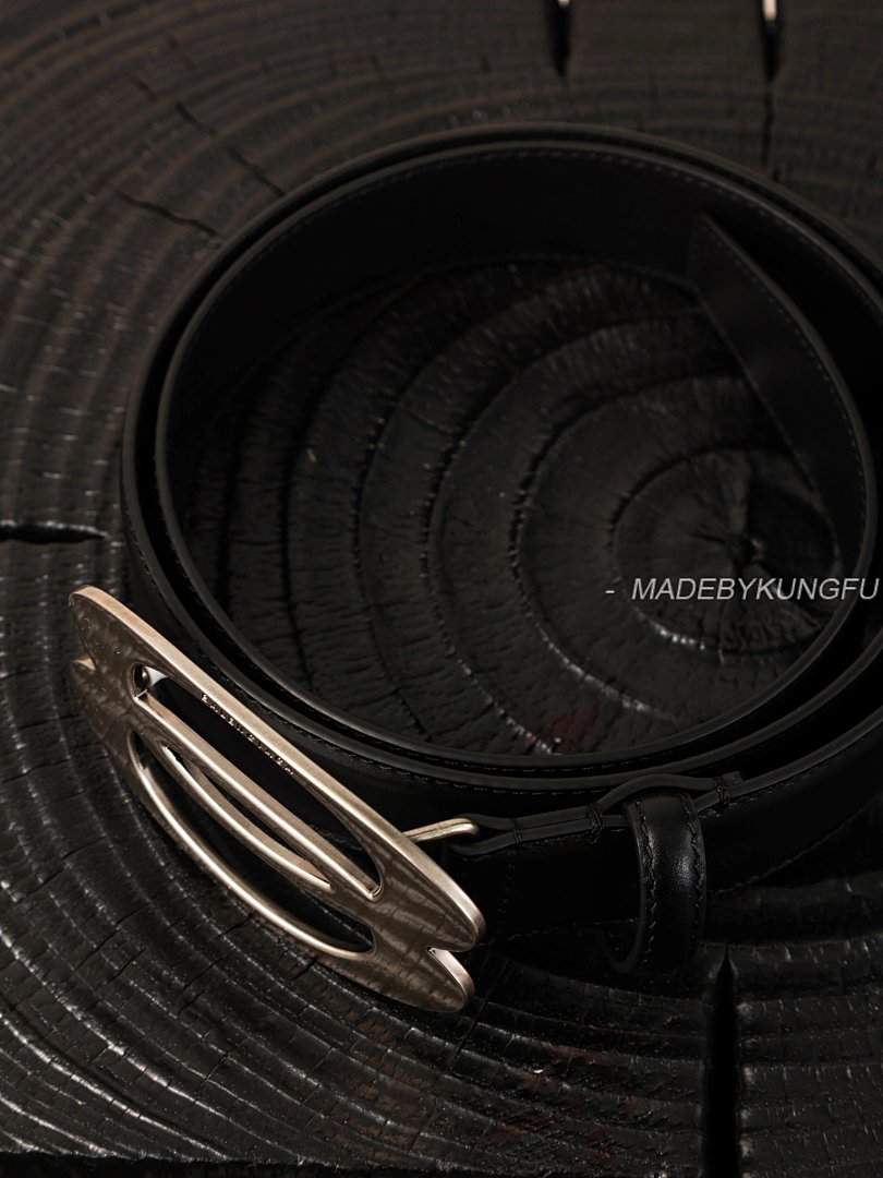 【A+ Item ID 8394 Balenc1Aga (Paris-2024FW Double Ring Silver Buckle Belt Imported) - Image 12
