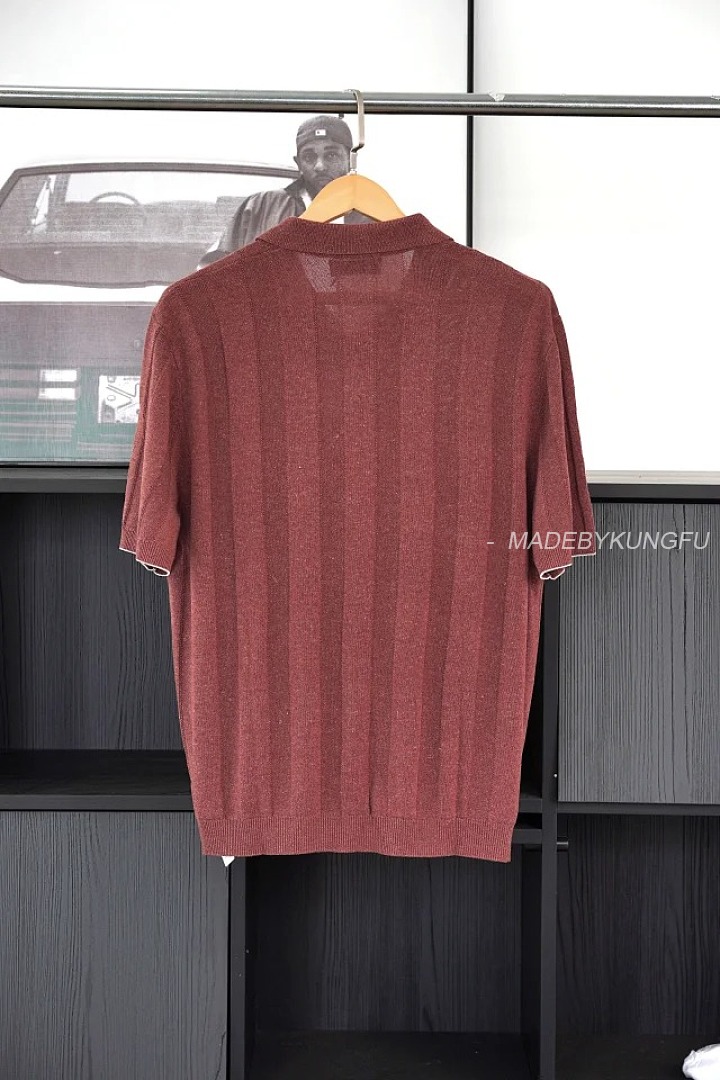 【A+ Item ID 9028 BC Two Color Brunello Cucinelli SS26 15% Linen Blended Wide Ribbed Cotton Hemp Kni - Image 27