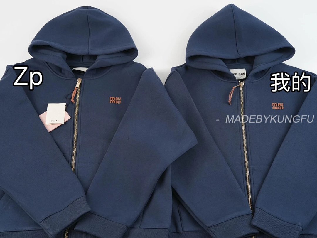 【A+ Item ID 8044 Miu SS24- Custom Hardware (Letter Logo Printed Zip Hooded Long-Sl) - Image 20