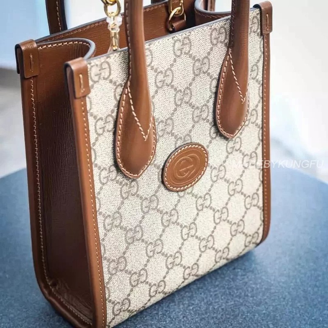 【A+ Item ID 8480 GUCCI GG-Retro Series Decorated With Interlocking Pairs G Mini T - Image 25